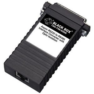 Black Box Asynchronous RS-232 To 2-Wire RS-485 Transceiver IC521A-F