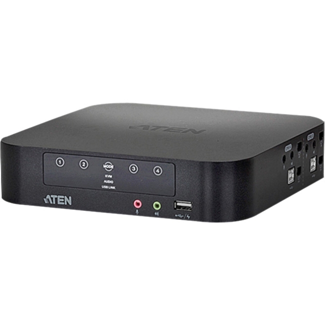 Aten 4-Port USB 2.0 Mini DisplayPort Dual View KVMP Switch CS1944