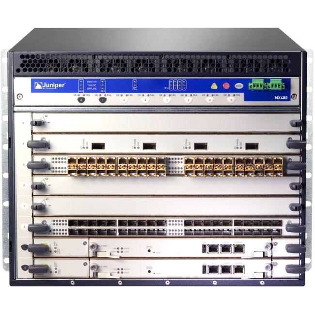 Juniper Router Chassis MX480-PREMIUM2-DC MX480