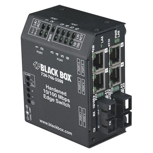 Black Box Hardened Heavy-Duty Edge Switch LBH240A-H-SC
