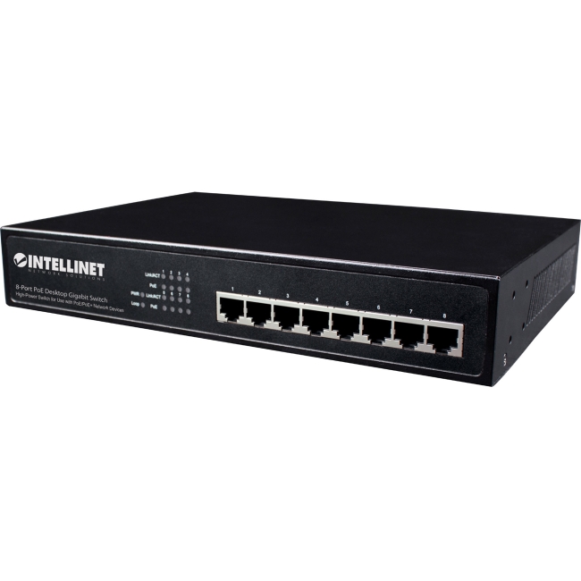 Intellinet 8-Port PoE+ Desktop Gigabit Switch 560641