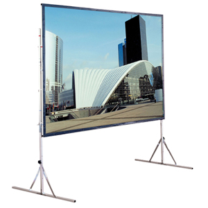 Draper Cinefold Portable Projection Screen with Heavy-Duty Legs 218108 218030