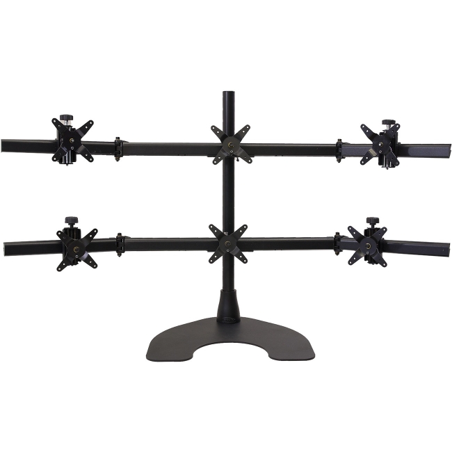 Ergotech Hex 3x3 LCD Monitor Desk Stand with a 28" Pole 100-D28-B33