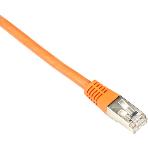Black Box CAT6 250-MHz Shielded, Stranded Cable SSTP (PIMF), PVC, Orange, 7-ft. (2.1-m) EVNSL0272OR-0007