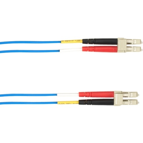 Black Box 3-m, LC-LC, 50-Micron, Multimode, Plenum, Blue Fiber Optic Cable FOCMP50-003M-LCLC-BL