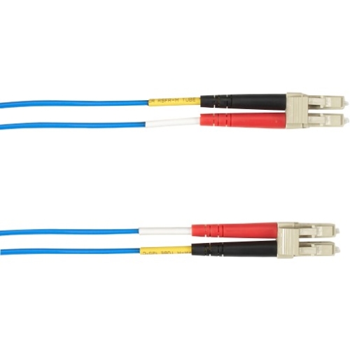 Black Box 5-m, LC-LC, 50-Micron, Multimode, Plenum, Blue Fiber Optic Cable FOCMP50-005M-LCLC-BL