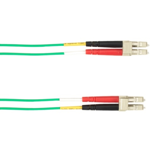 Black Box 3-m, LC-LC, 62.5-Micron, Multimode, Plenum, Green Fiber Optic Cable FOCMP62-003M-LCLC-GN
