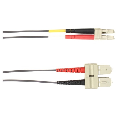 Black Box 5-m, SC-LC, 62.5-Micron, Multimode, PVC, Gray Fiber Optic Cable FOCMR62-005M-SCLC-GR