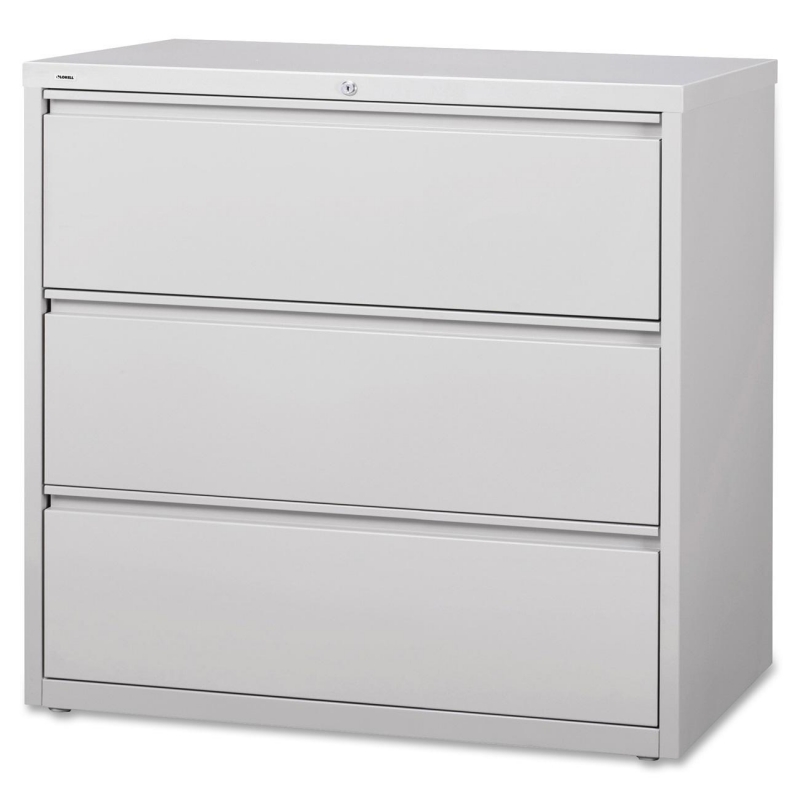 Lorell 3-Drawer Lt. Gray Lateral Files 88032 LLR88032