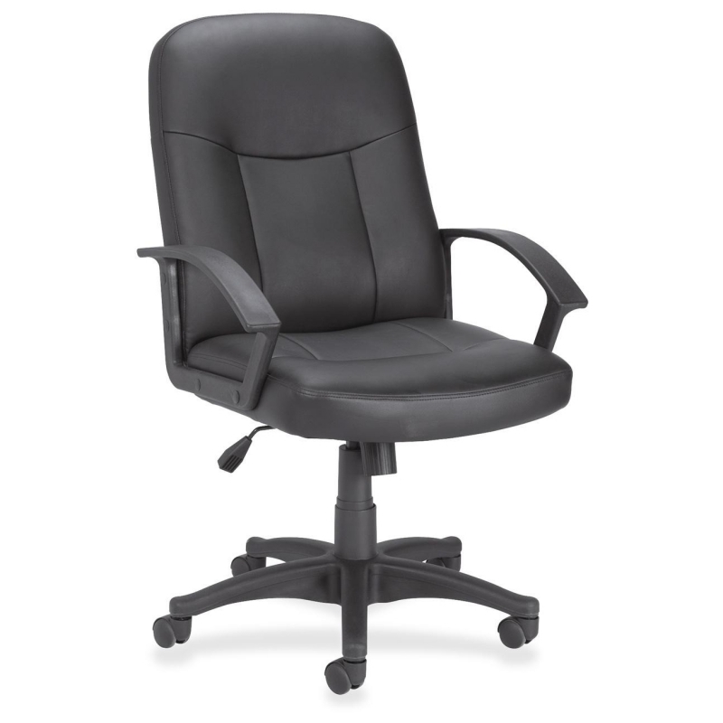 Lorell Leather Managerial Mid-back Chair 84869 LLR84869