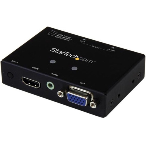 StarTech.com 2x1 VGA + HDMI to VGA Converter Switch w/ Priority Switching -1080p VS221HD2VGA