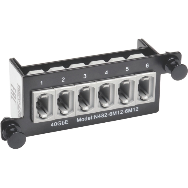 Tripp Lite 40Gb Pass-through Cassette - (x6) 12-Fiber MTP/MPO N482-6M12-6M12