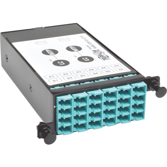 Tripp Lite 40Gb to 10Gb Breakout Cassette - (x2) 12-Fiber MTP/MPO to (x12) LC N482-2M12-LC12