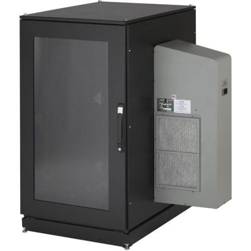 Black Box ClimateCab NEMA 12 Server Cabinet with M6 Rails CC24U5000M640-R2