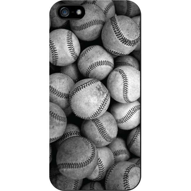 OTM iPhone 5 Black Matte Case Rugged Collection, Baseball IP5V1BM-RGD-02