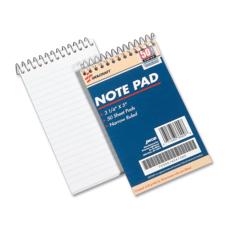 SKILCRAFT Mini Memo Pad 7530-01-454-7392 NSN4547392