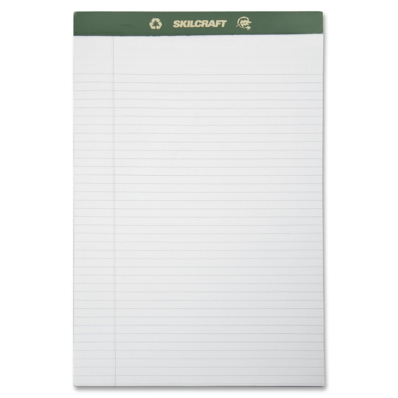 SKILCRAFT Perforated Chlorine Free Writing Pad 7530-01-516-9626 NSN5169626