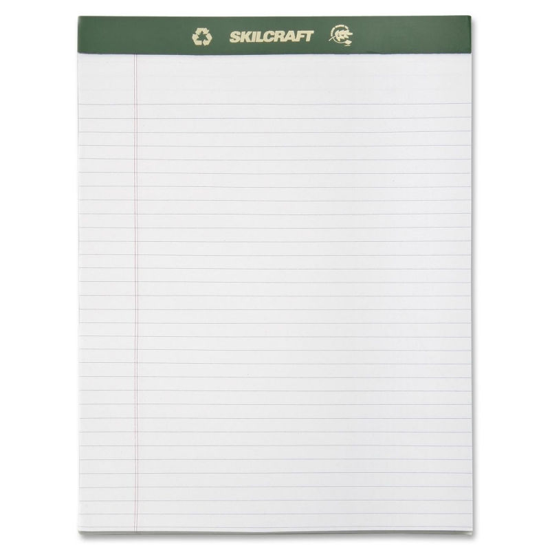 SKILCRAFT Perforated Chlorine Free Writing Pad 7530-01-516-9627 NSN5169627