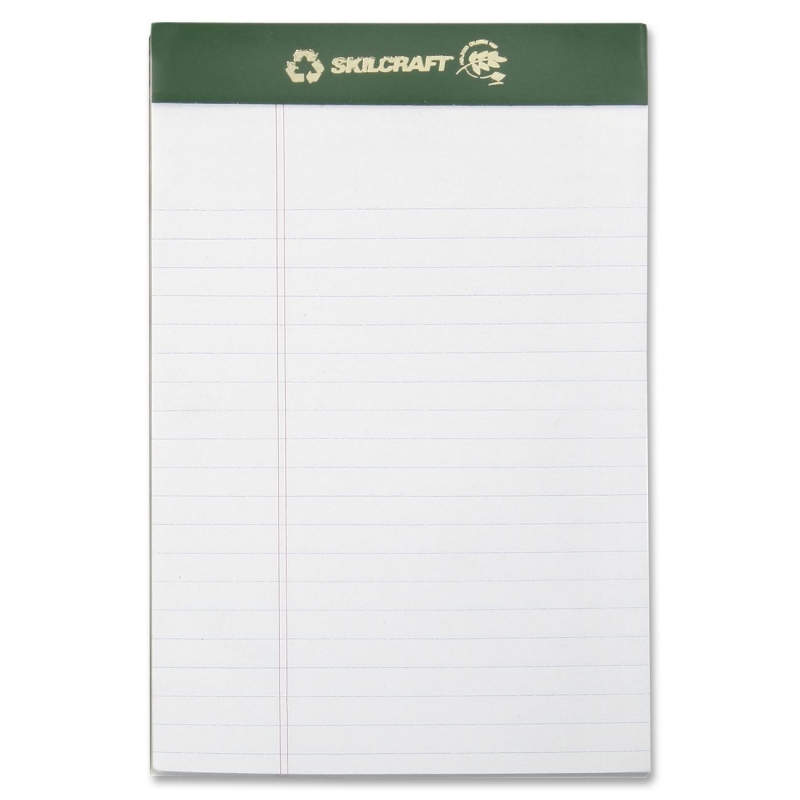 SKILCRAFT Perforated Chlorine Free Writing Pad 7530-01-516-9629 NSN5169629