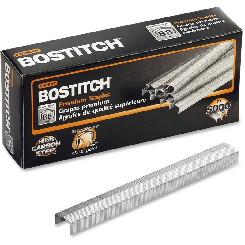 Bostitch B8 PowerCrown Premium Staples, Full-Strip STCR2115-1/4 BOSSTCR211514