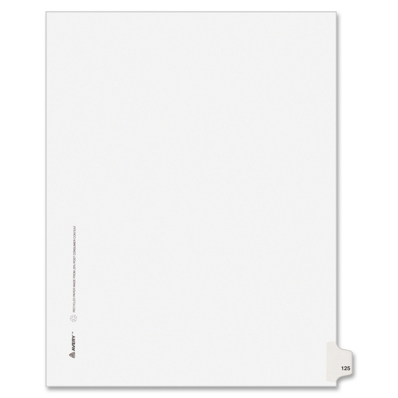 Avery Individual Legal Dividers 1125 AVE01125
