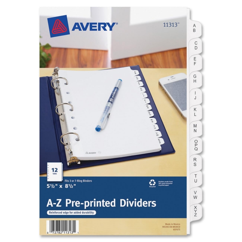 Avery Preprinted Tab Divider 11313 AVE11313