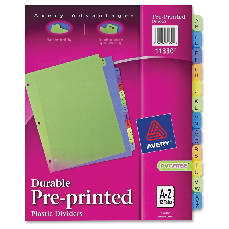 Avery Preprinted Plastic Divider 11330 AVE11330