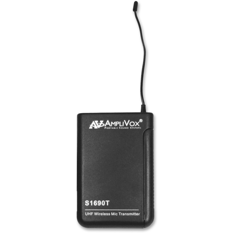 AmpliVox Wireless 16 Channel UHF Bodypack Transmitter S1690T APLS1690T