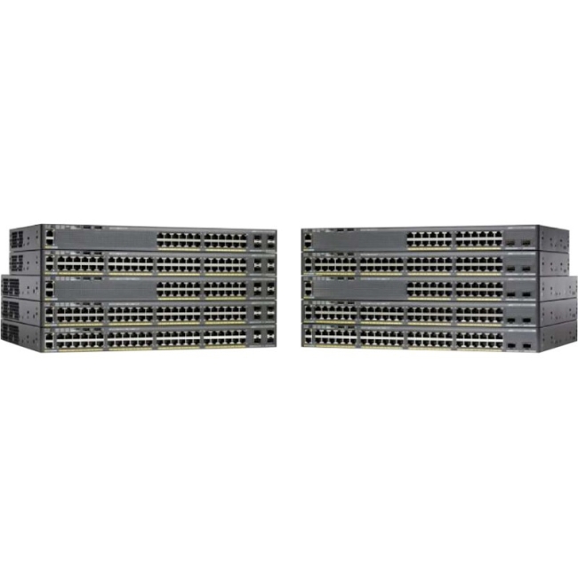 Cisco Catalyst Ethernet Switch - Refurbished WS-C2960X48LPDL-RF 2960X-48LPD-L