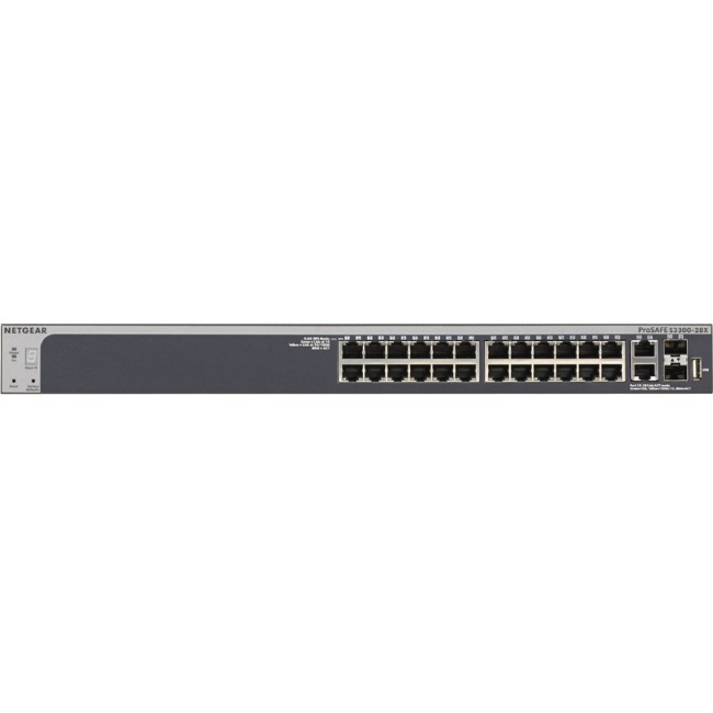 Netgear 28-Port Gigabit Stackable Smart Switch GS728TX-100NES S3300-28X