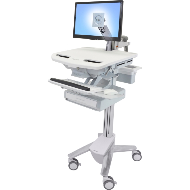 Ergotron StyleView Cart with LCD Arm, 1 Drawer SV43-1210-0 SV43