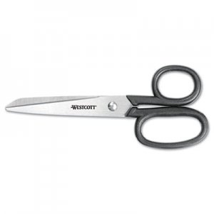 Westcott Kleencut Shears, Left/Right Hand, 6" Long, Black ACM19016 19016