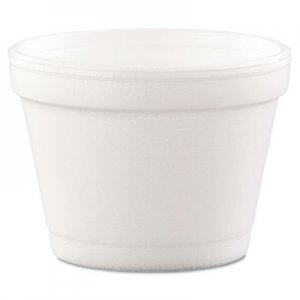 Dart Bowl Containers, Foam, 4oz, White, 1000/Carton DCC4J6 4J6