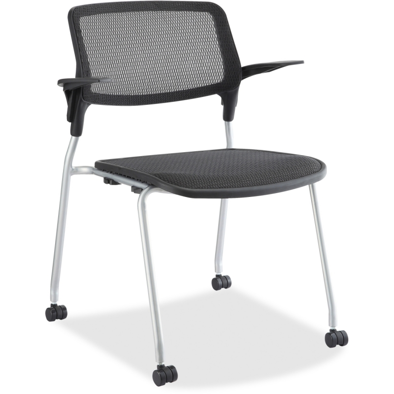 Lorell Fixed Arms Stackable Guest Chairs 84574 LLR84574