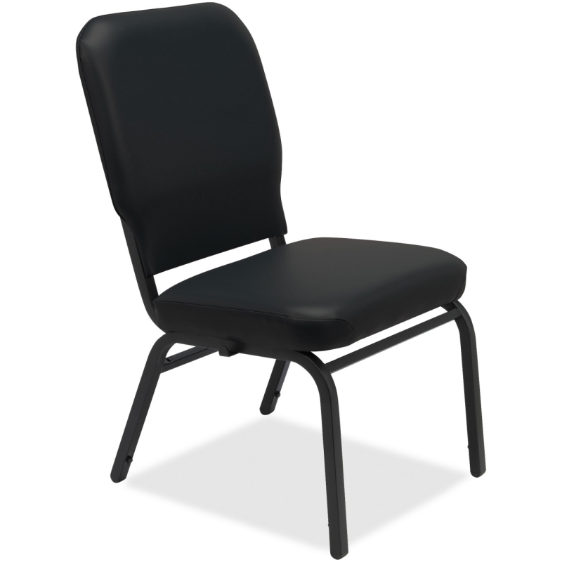 Lorell Vinyl Back/Seat Oversized Stack Chairs 59596 LLR59596