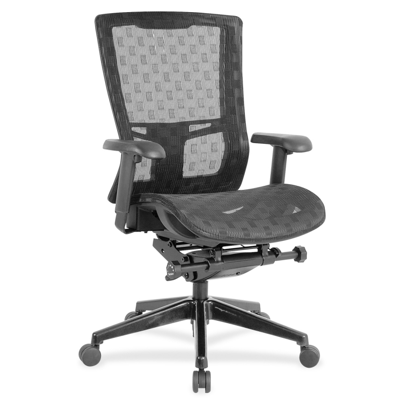 Lorell Checkerboard Design High-Back Mesh Chair 85560 LLR85560