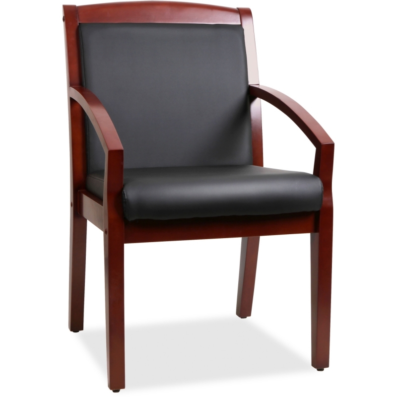 Lorell Sloping Arms Wood Guest Chair 20014 LLR20014