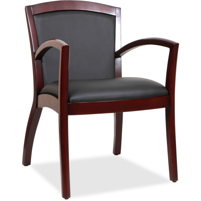Lorell Arched Arms Wood Guest Chair 20011 LLR20011