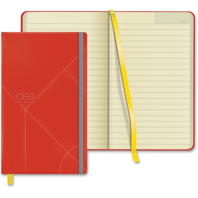 TOPS Idea Collective Medium Hardbound Journal, Wide Rule, Red 56873 TOP56873