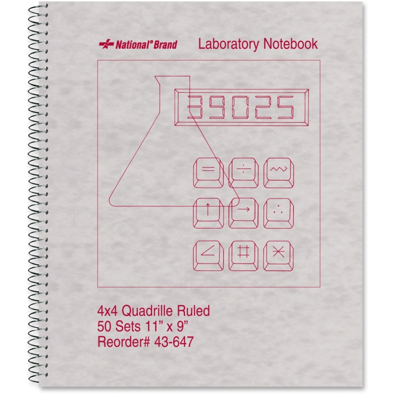 Rediform National Wirebound Laboratory Notebook 43647 RED43647