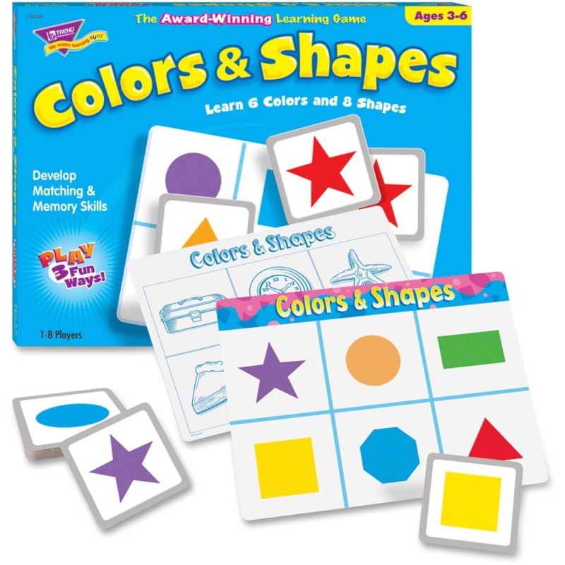 Trend Match Me Colors / Shapes Learning Game 58103 TEP58103