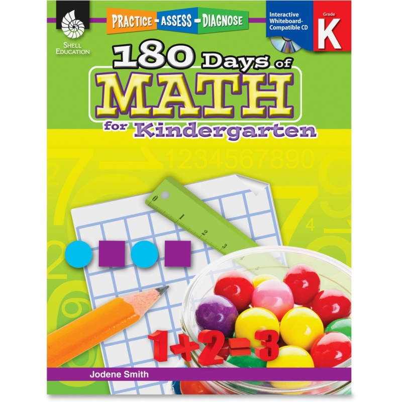 Shell Practice, Assess, Diagnose: 180 Days of Math for Kindergarten 50803 SHL50803