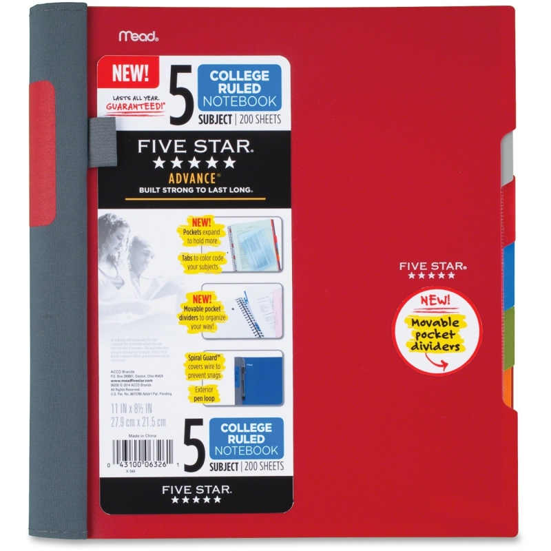 Mead Five Star Notebook 06326 MEA06326