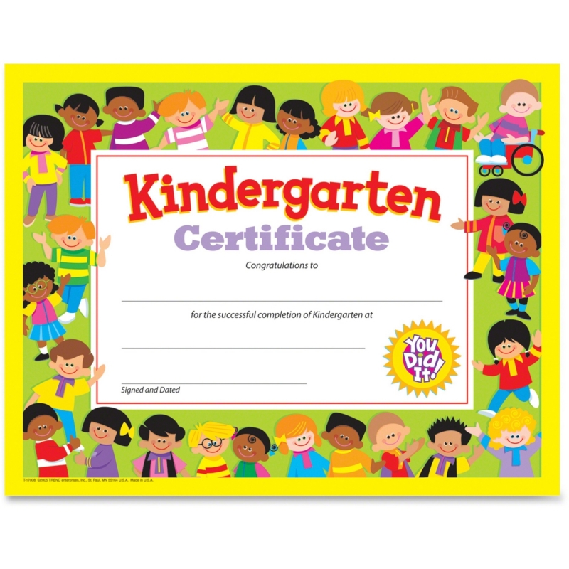 Trend Kindergarten Certificates 17008 TEP17008