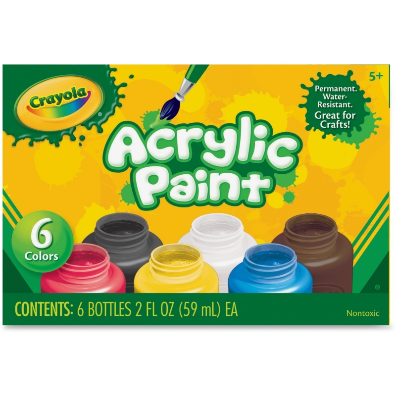 Crayola 6-color Acrylic Paint Set 201997 CYO201997