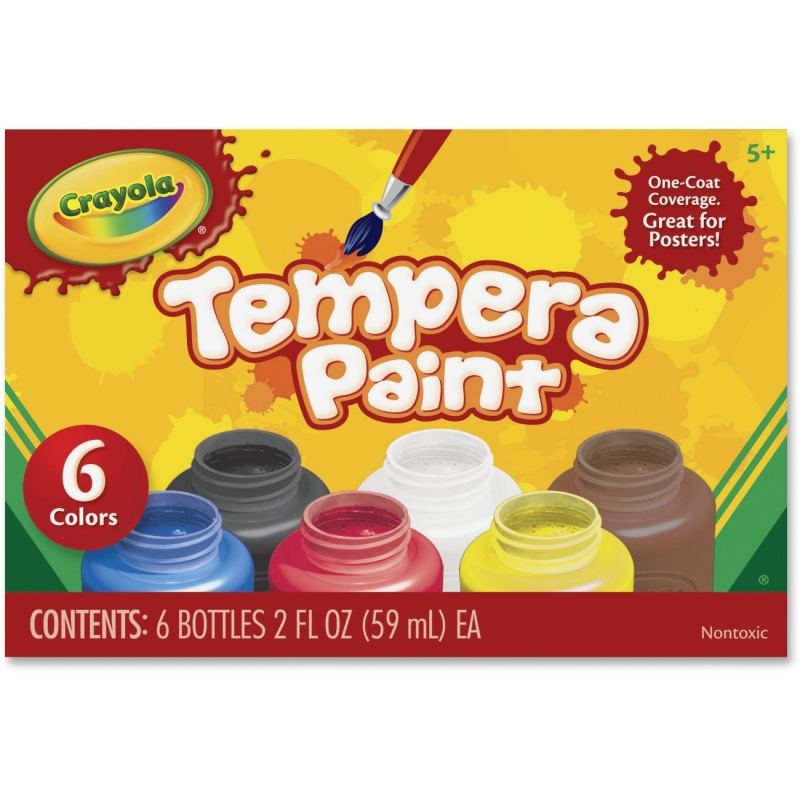 Crayola 6-color Tempera Paint 541997 CYO541997