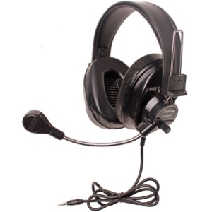 Califone Deluxe Multimedia Stereo Headsets w/Mic and To Go Plug Via Ergoguys 3066-BKT