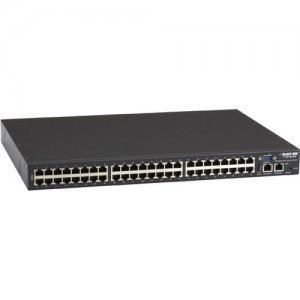Black Box Advanced Console Server with (48) RJ-45 Serial Ports + Dual Ethernet LES1248A-R2