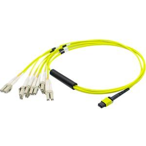 AddOn Fiber Optic Duplex Patch Network Cable ADD-MPO-6LC1M9SMF