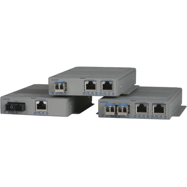 Omnitron Gigabit Media Converter Power over Ethernet (PoE/PoE+) 9419-0-29W 9419-0-x